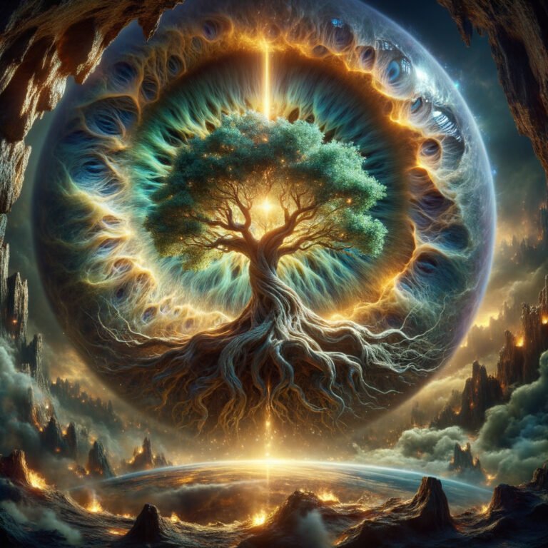 mystical tree of knowledge of good and evil growing o